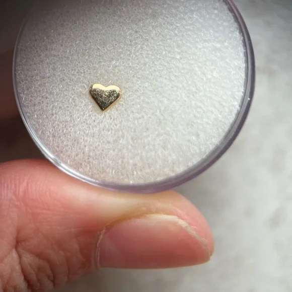 Alchemy Adornment Yellow Gold Heart Threadless End - Picture 5 of 14